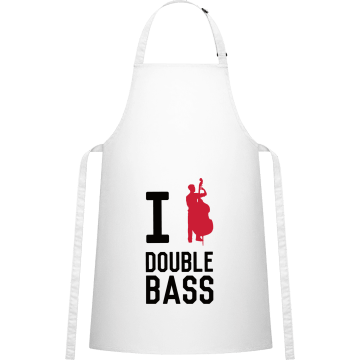 I Love Double Bass Delantal de cocina contain pic