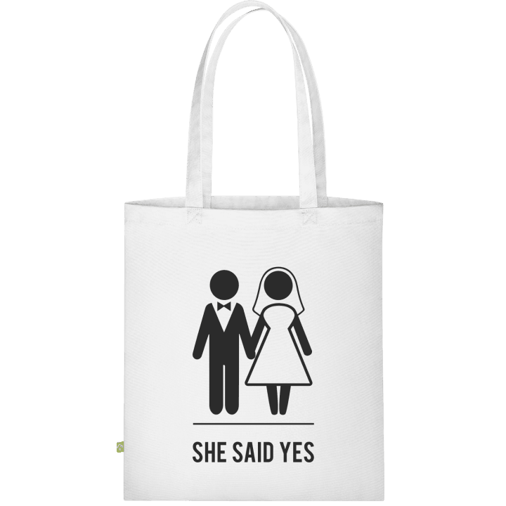 She said YES Stofftasche contain pic