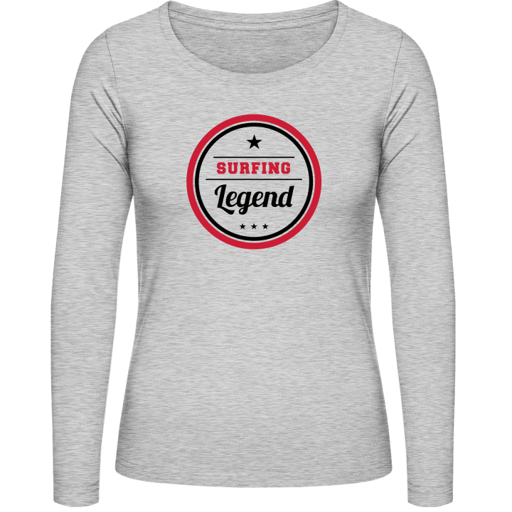 Surfing Legend Langermet skjorte for kvinner contain pic