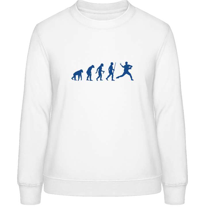 Baseball Pitcher Evolution Frauen Sweatshirt contain pic