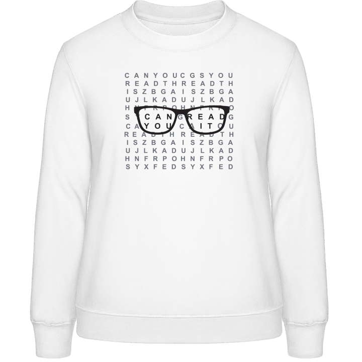 Eye Test Sweat-shirt pour femme contain pic
