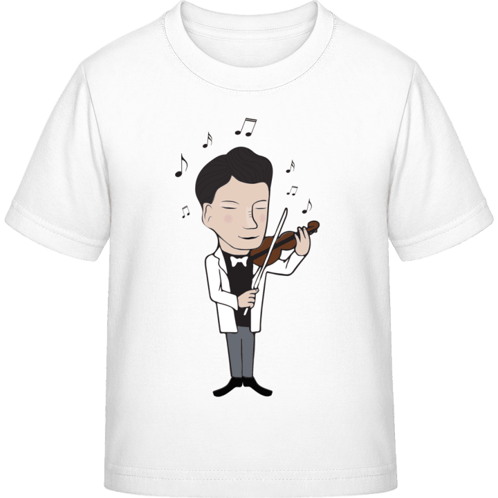 Violinist Illustration T-skjorte for barn contain pic