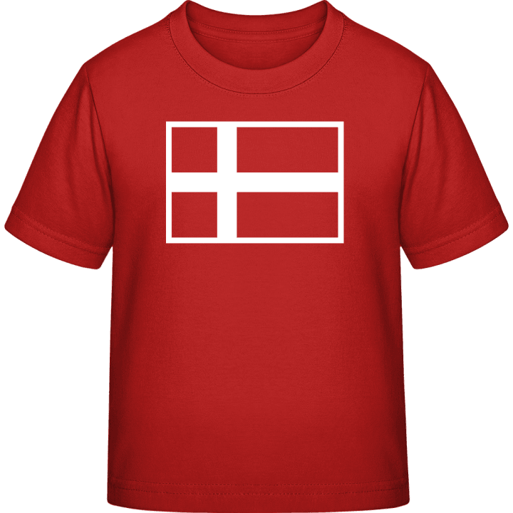 Danmark Flag T-skjorte for barn contain pic