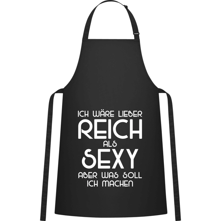 Ich wäre lieber reich als sexy Kitchen Apron 0 image