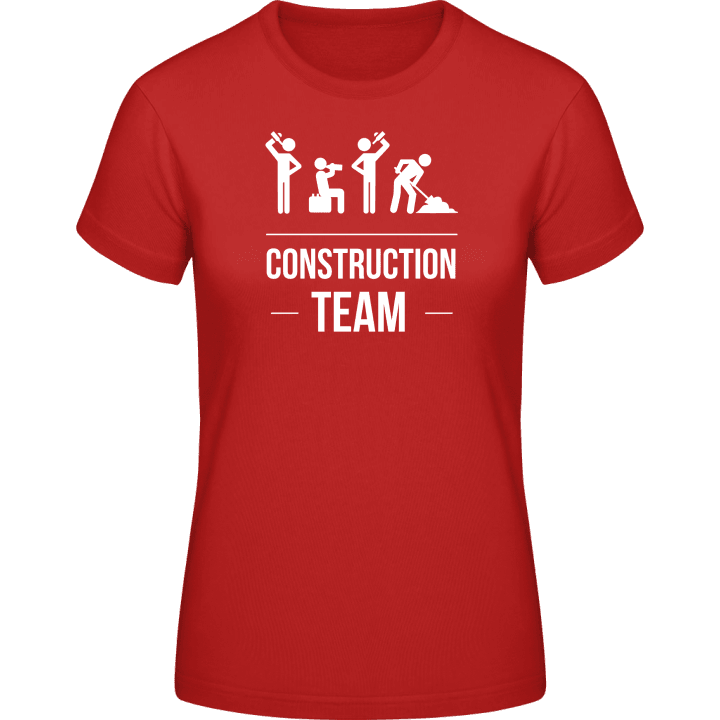 Construction Team T-skjorte for kvinner contain pic