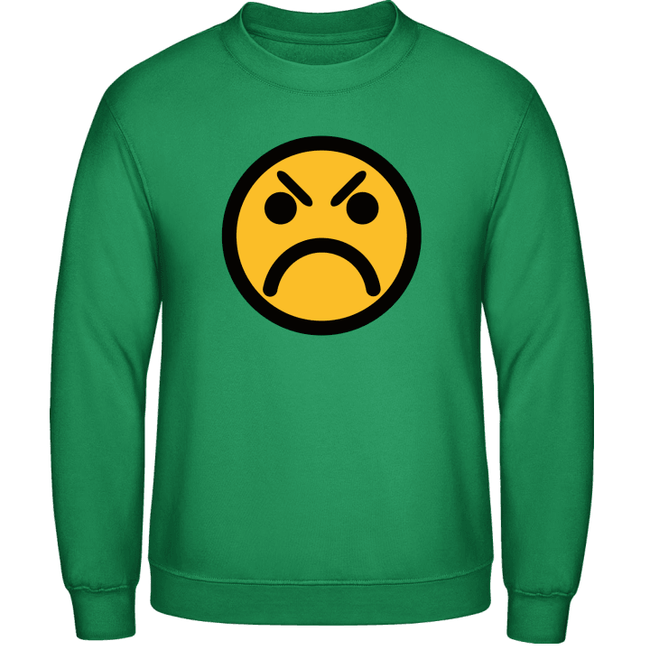 Angry Smiley Emoticon Sweatshirt contain pic