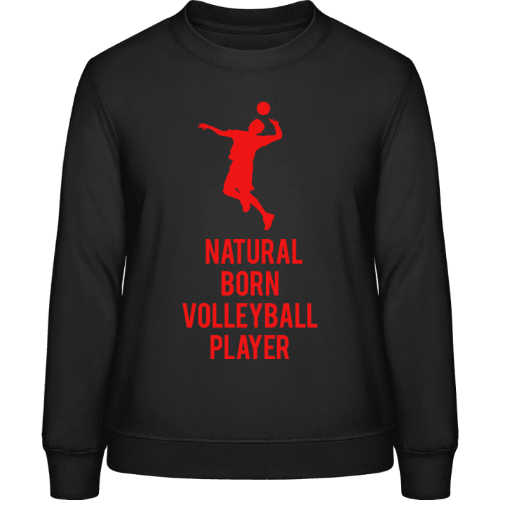 Natural Born Volleyball Player Felpa donna contain pic