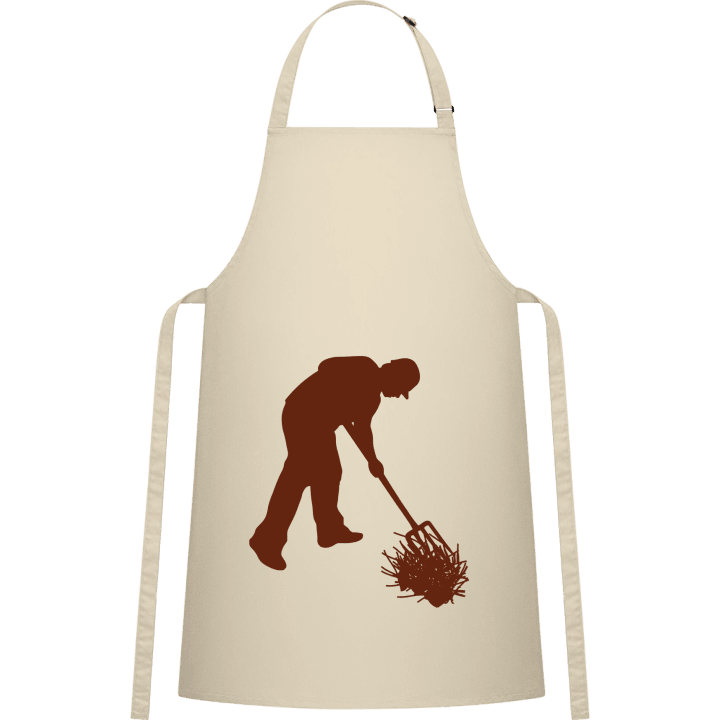 Farmer With Pitchfork Kitchen Apron contain pic