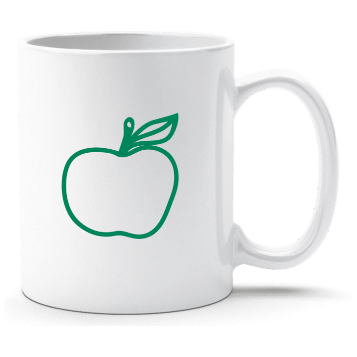 Green Apple With Leaf Tasse 0 image