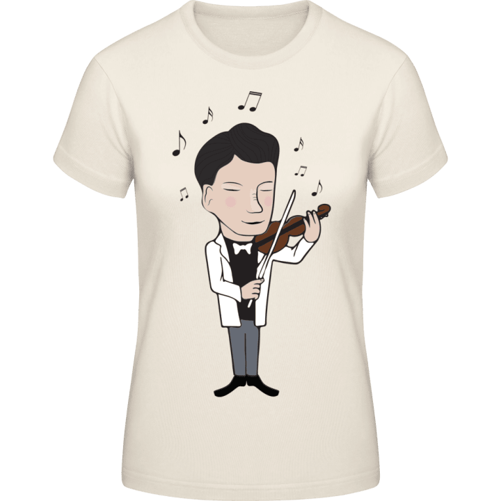 Violinist Illustration T-shirt pour femme contain pic