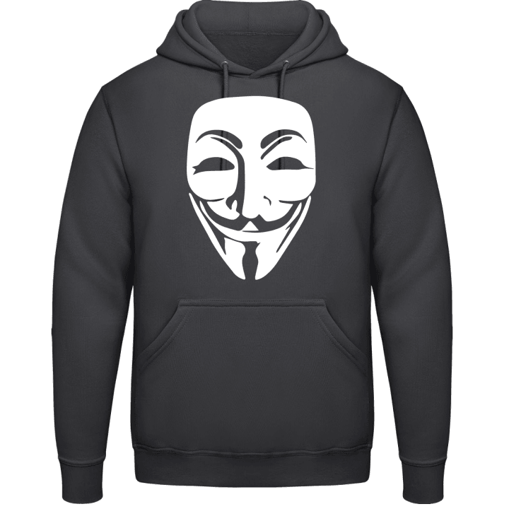 Anonymous Mask Face Felpa con cappuccio contain pic