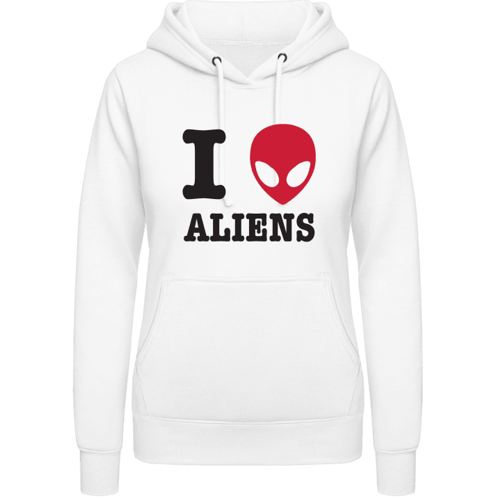 I Love Aliens Felpa con cappuccio da donna 0 image