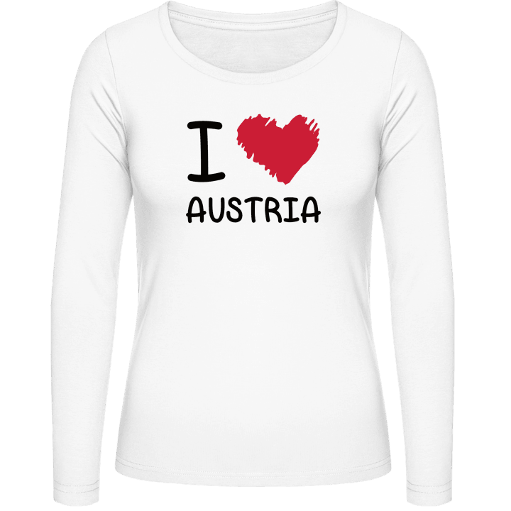 I Love Austria Vrouwen Lange Mouw Shirt contain pic