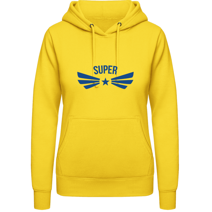 Winged Super + YOUR TEXT Hoodie för kvinnor 0 image
