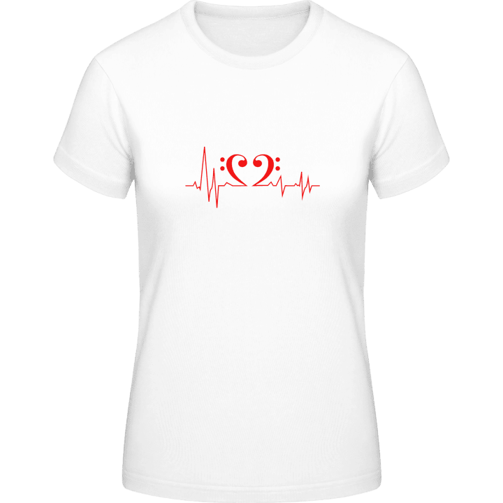 Bass Heart Frequence T-skjorte for kvinner 0 image
