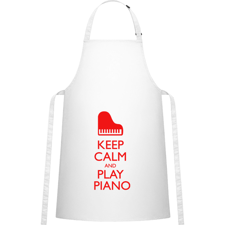 Keep Calm And Play Piano Kitchen Apron contain pic
