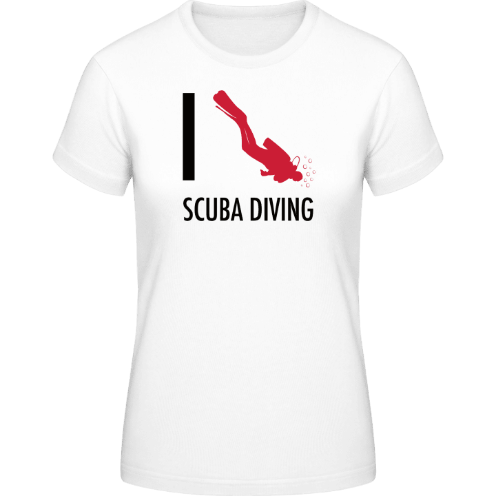 I Love Scuba Diving T-shirt för kvinnor 0 image