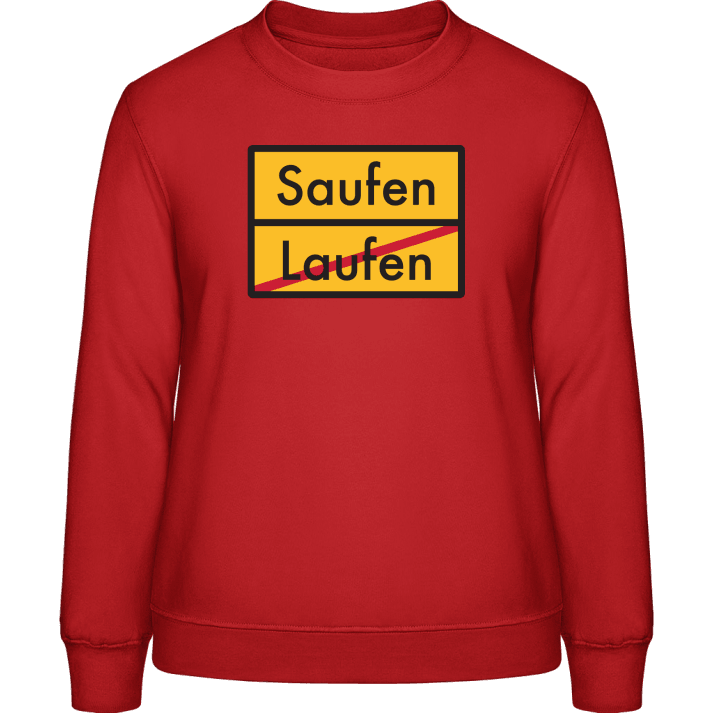 Laufen Saufen Women Sweatshirt contain pic