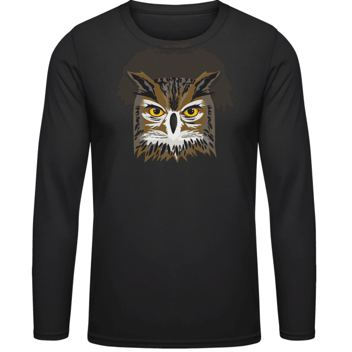 Owl Face Long Sleeve Shirt 0 image