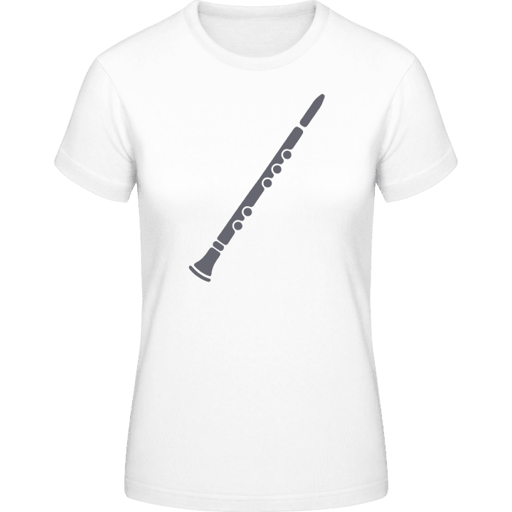 Clarinet Silhouette Vrouwen T-shirt contain pic