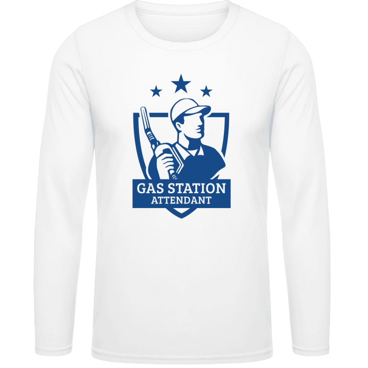 Gas Station Attendant Coat Of Arms T-shirt à manches longues contain pic