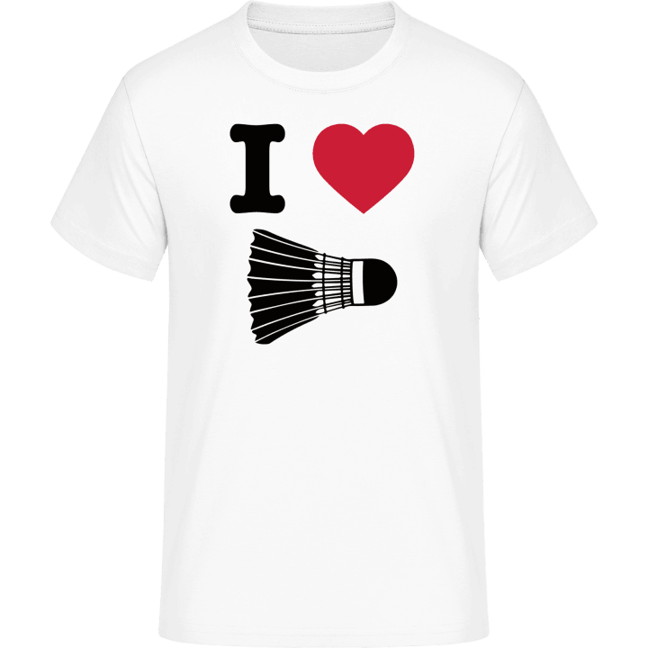 I Heart Badminton T-skjorte contain pic