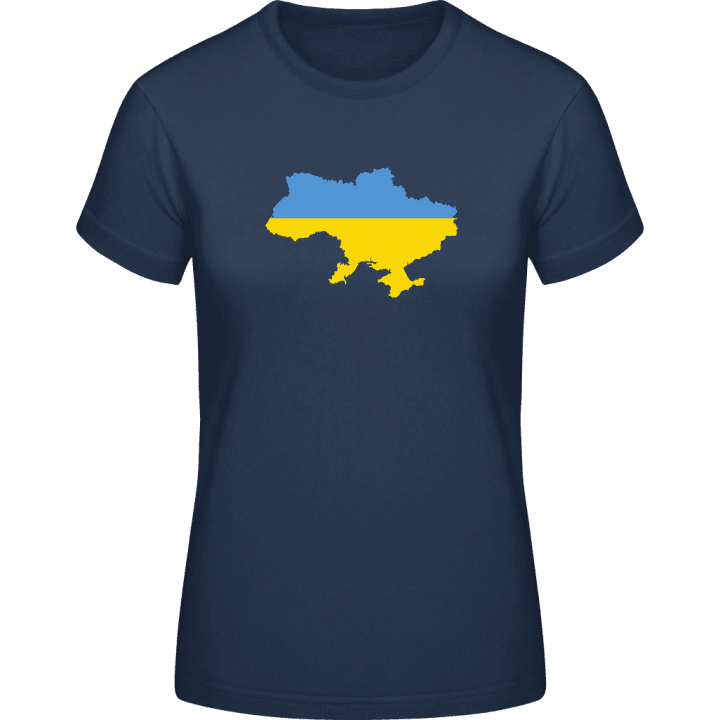 Ukraine Map T-skjorte for kvinner contain pic