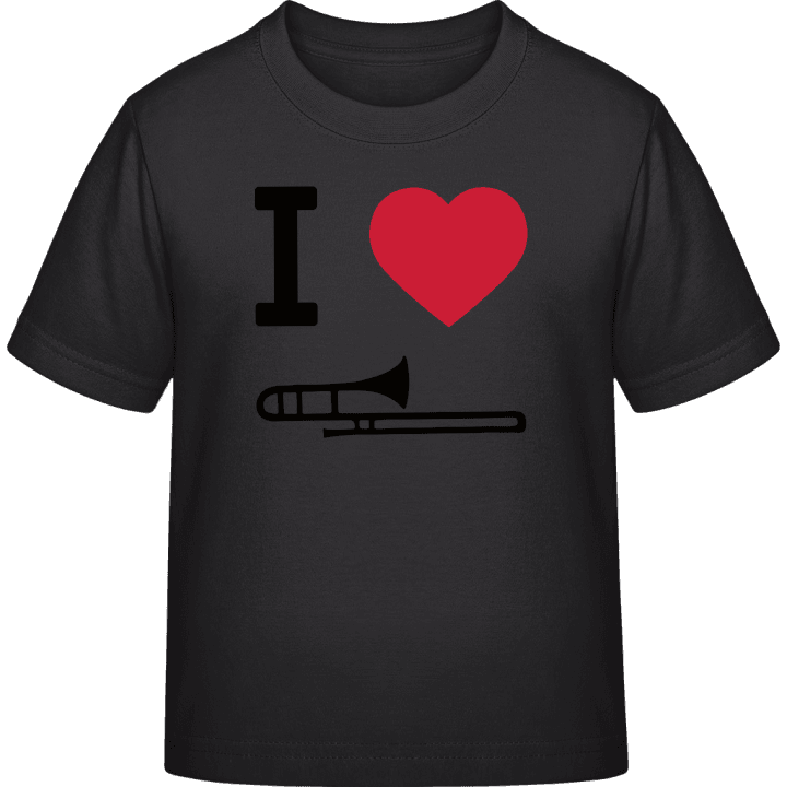 I Heart Trombone T-skjorte for barn contain pic
