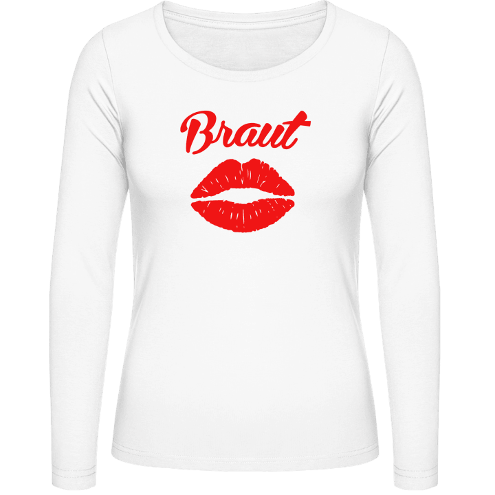 Braut Kuss Lippen Langermet skjorte for kvinner contain pic