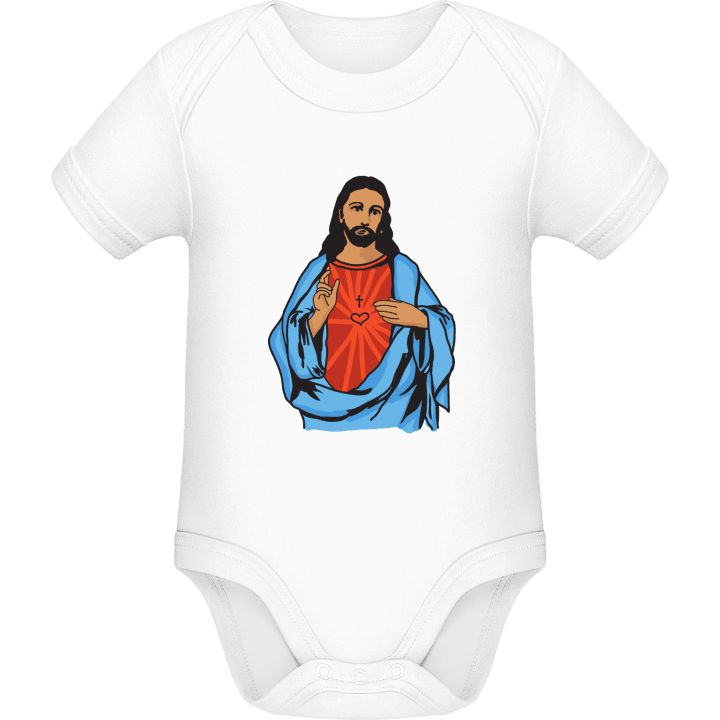 Jesus Illustration Baby Romper contain pic