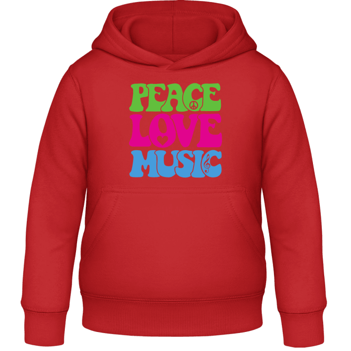 Peace Love Music Kids Hoodie contain pic