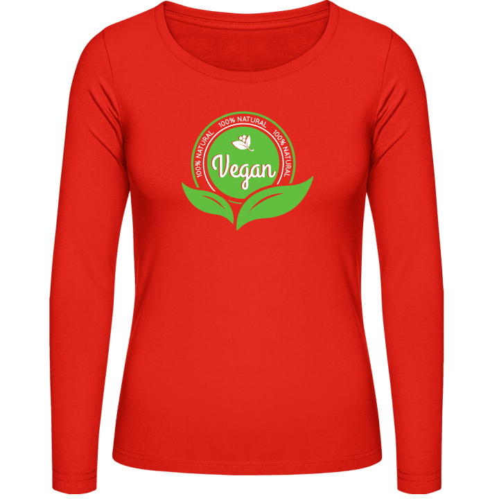 Vegan 100 Percent Natural Frauen Langarmshirt contain pic