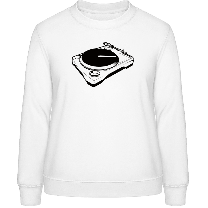 DJ Turntable Sweatshirt för kvinnor contain pic