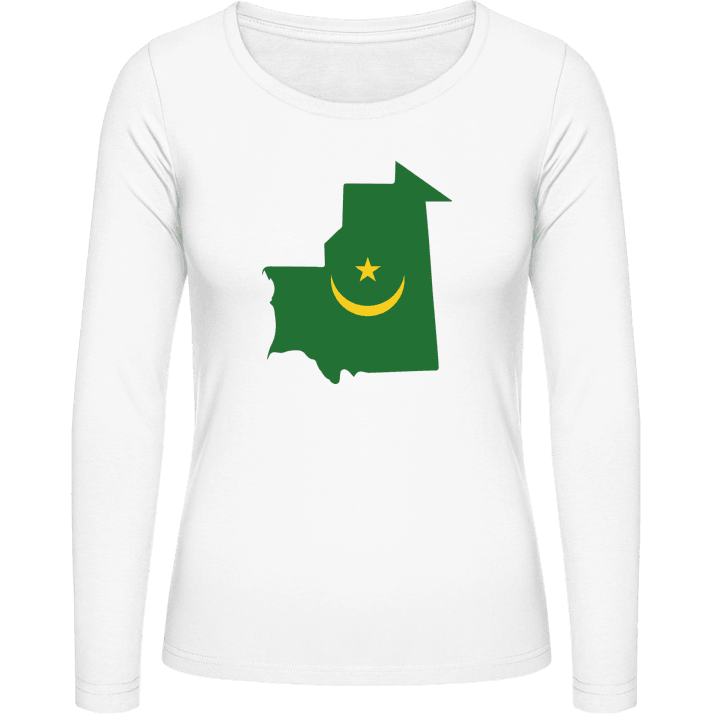 Mauritania Map Camisa de manga larga para mujer contain pic