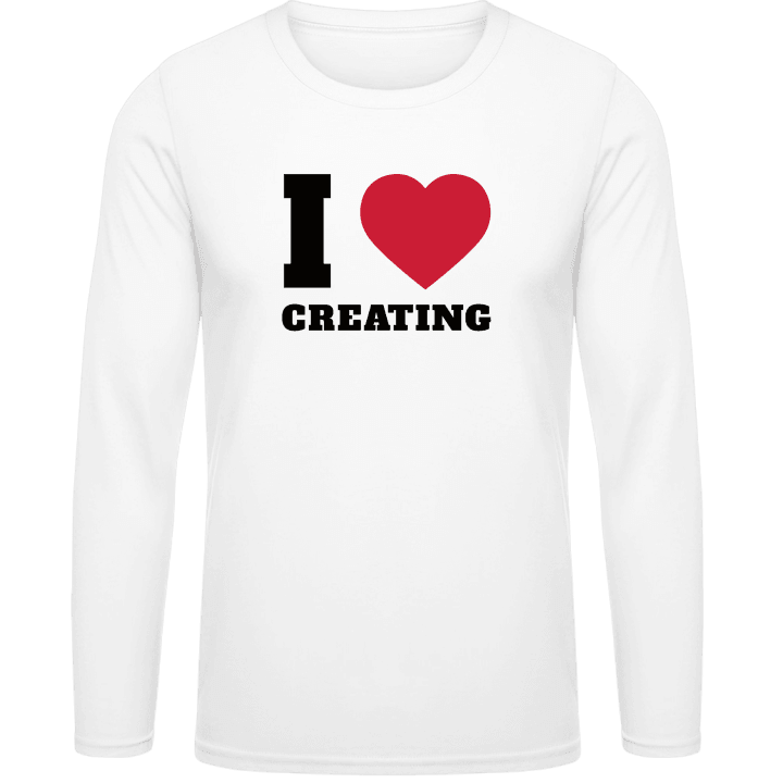 I Love Creating Langermet skjorte contain pic
