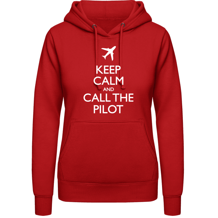 Keep Calm And Call The Pilot Felpa con cappuccio da donna contain pic