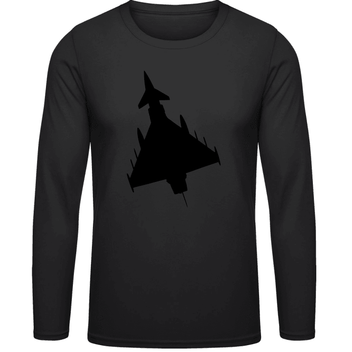 Fighter Jet Silhouette Long Sleeve Shirt contain pic
