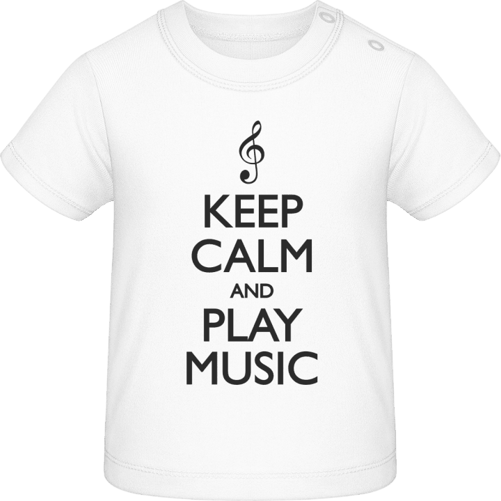 Keep Calm and Play Music Baby T-skjorte 0 image