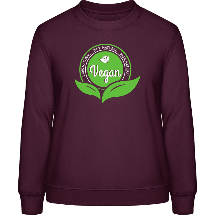 Vegan 100 Percent Natural Frauen Sweatshirt contain pic