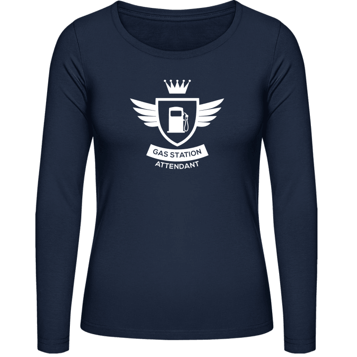 Gas Station Attendant Coat Of Arms Winged Women long Sleeve Shirt 0 image