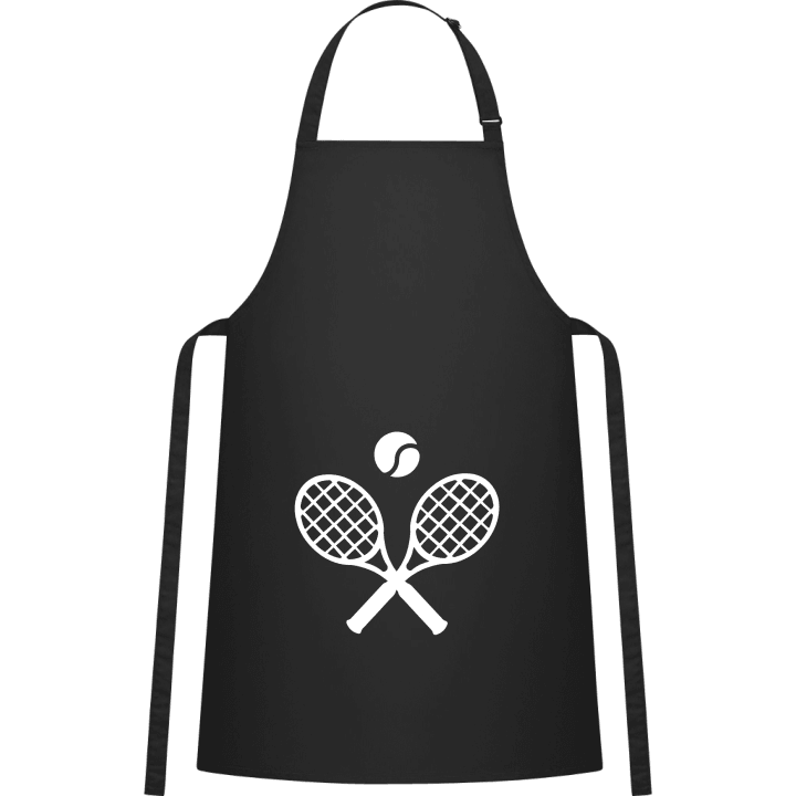 Crossed Tennis Raquets Delantal de cocina contain pic
