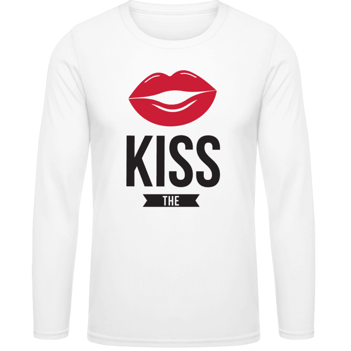 Kiss The + YOUR TEXT Langarmshirt 0 image