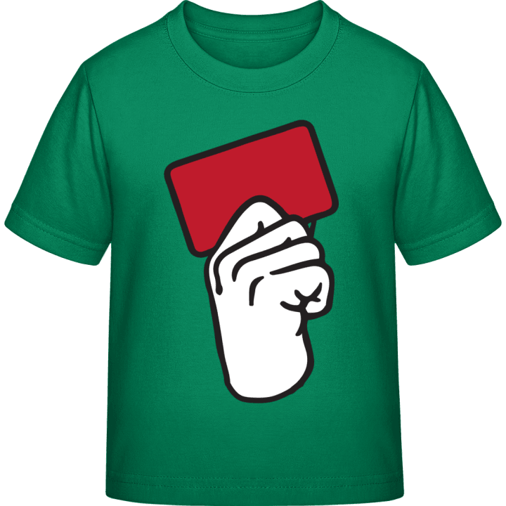 Red Card Kinderen T-shirt contain pic
