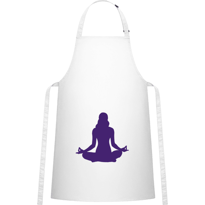 Yoga Female Silhouette Kitchen Apron contain pic