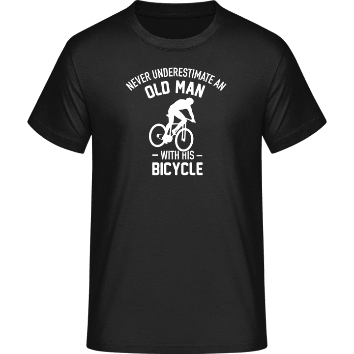 Never Underestimate Old Man With Bicycle T-skjorte contain pic