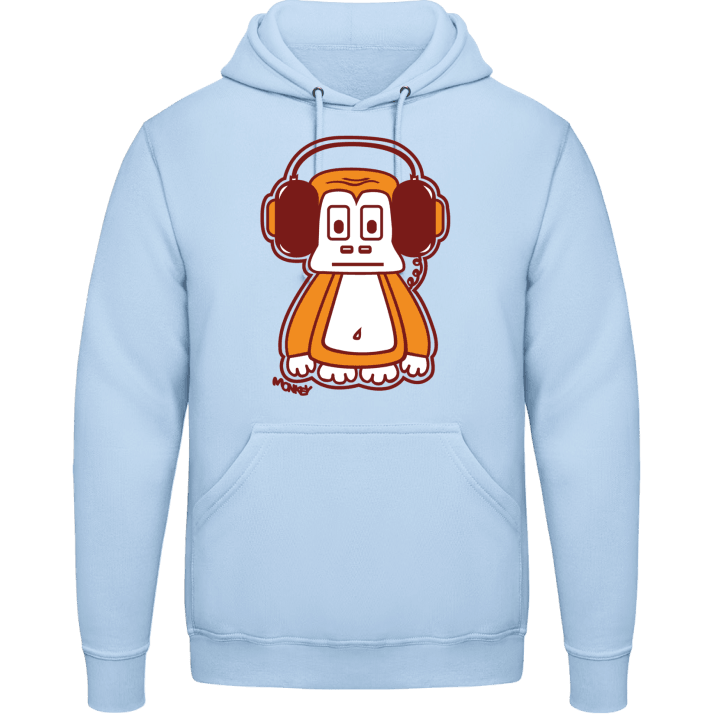 Monkey With Headphones Hoodie contain pic