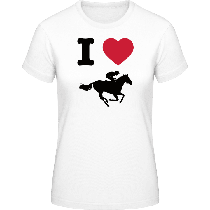 I Heart Horse Races T-skjorte for kvinner 0 image