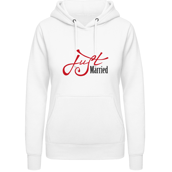 Just Married Vrouwen Hoodie contain pic