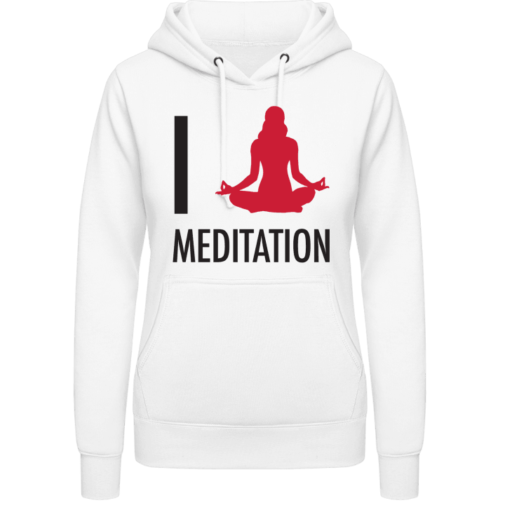 I Love Meditation Felpa con cappuccio da donna contain pic