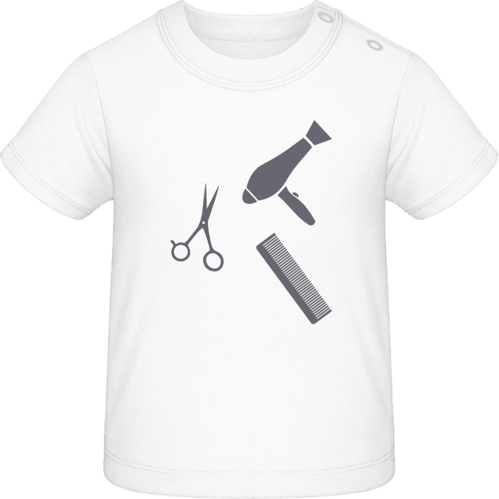 Hairdresser Tools T-shirt för bebisar contain pic